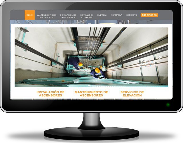 diseño web de Siges Ascensores